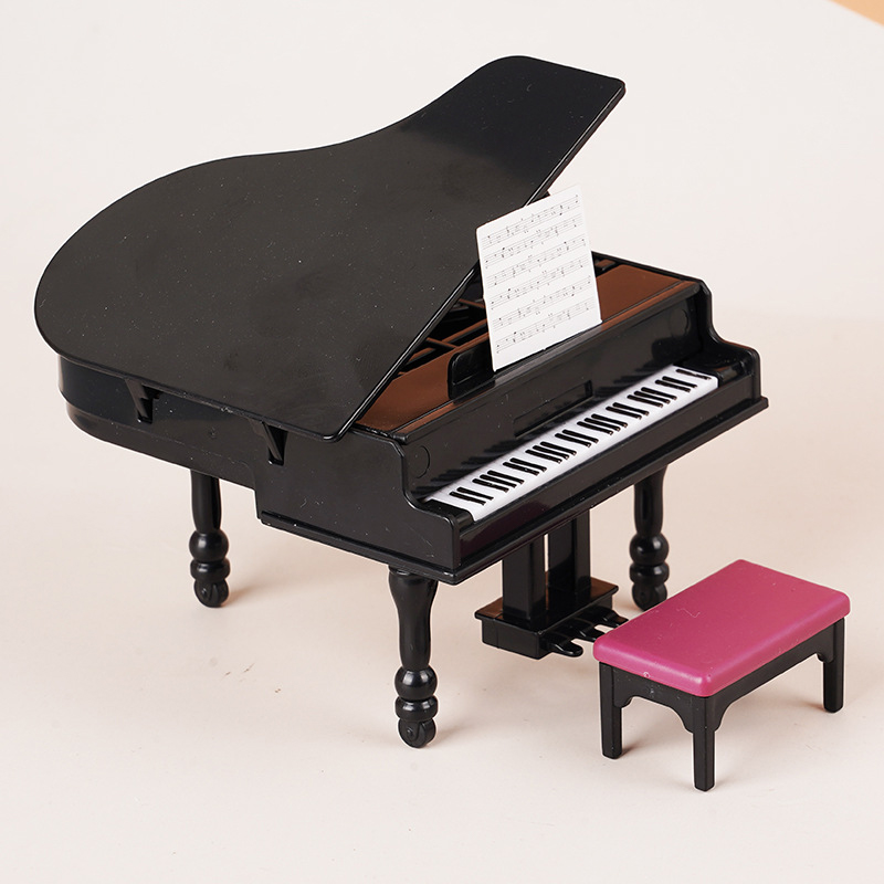 1:12 ตุ๊กตาเปียโนจิ๋วพร้อมเก้า - Tech Home Accessories บทวิจารณ์และราคา