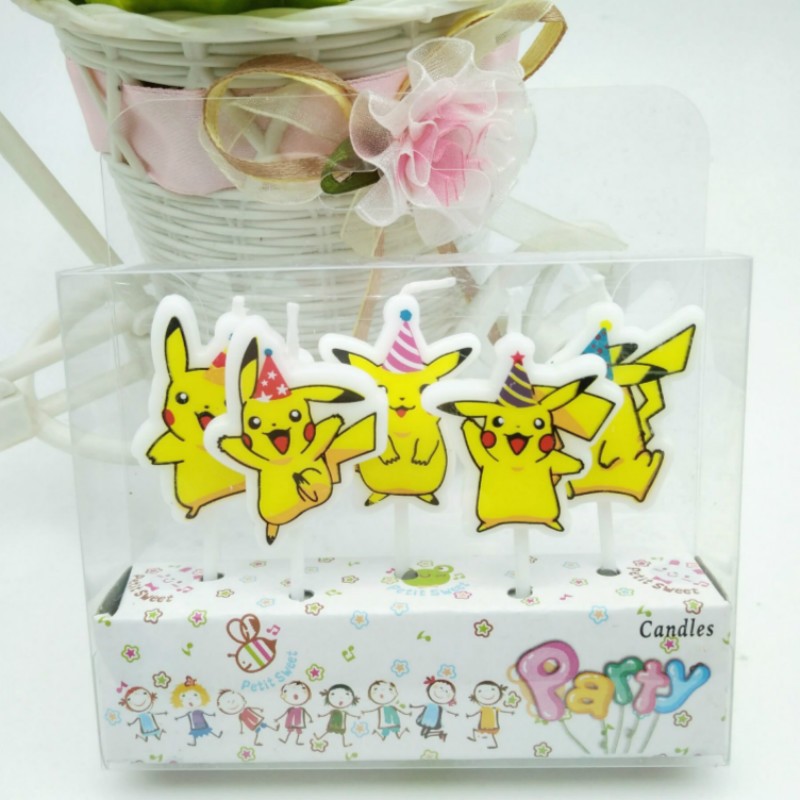 5 ชิ้น/ล็อต Pokemon เค้กวันเกิ - Tech Home Accessories บทวิจารณ์และราคา