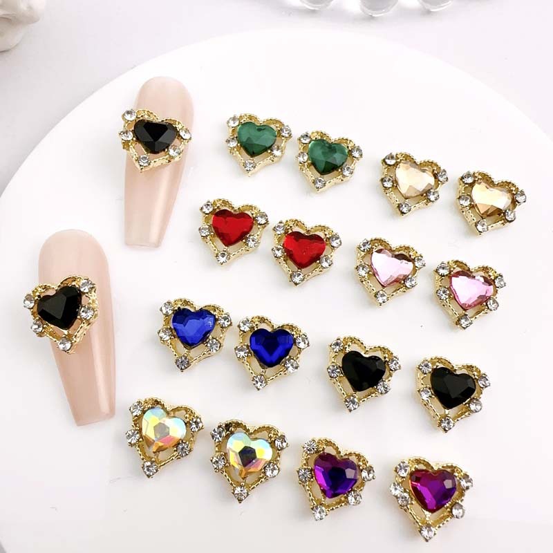 10pcs Luxury Alloy เล็บ Charms - Y2K Tech Accessories บทวิจารณ์และราคา