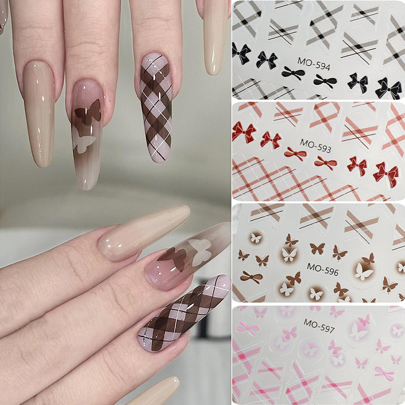 1 PC สีขาว Bowknot ตกแต่งเล็บ  - Y2K Tech Accessories บทวิจารณ์และราคา